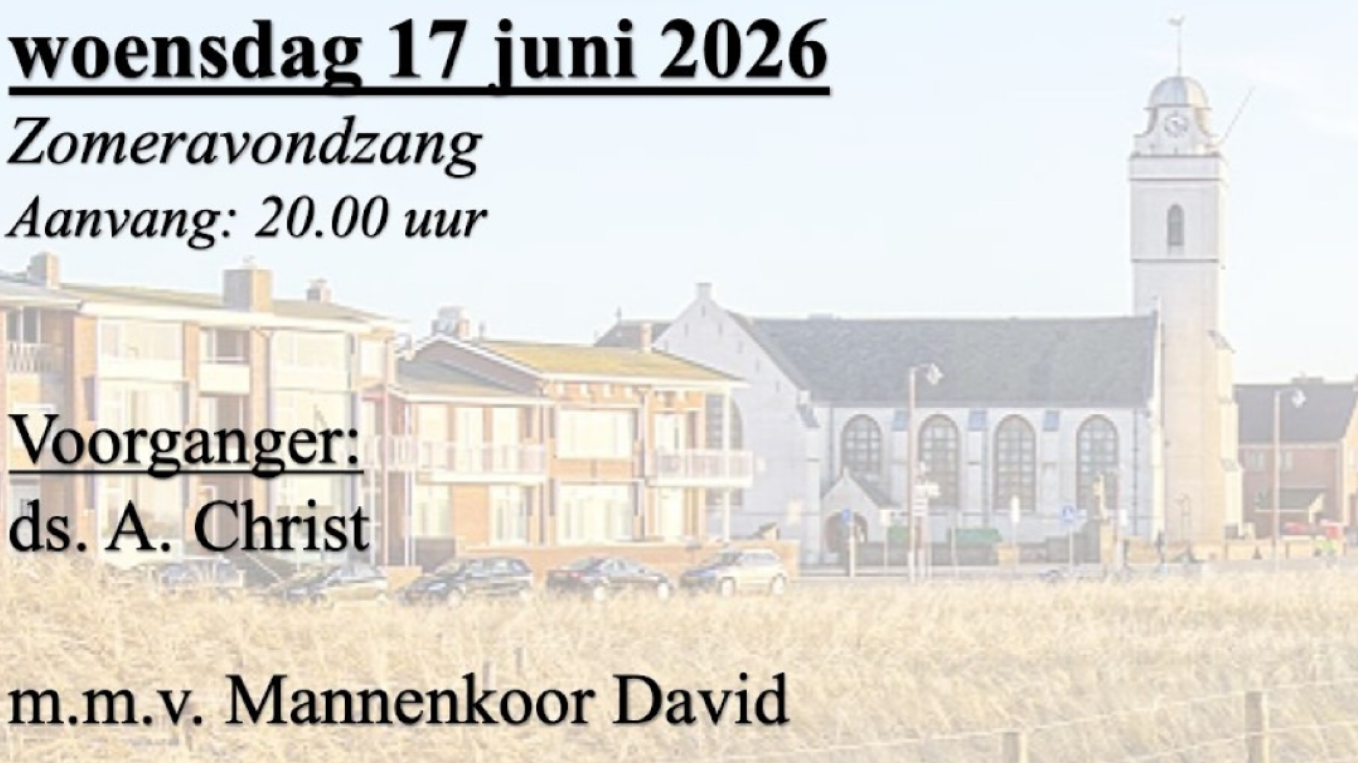 Zomeravondzang - 17 juni 2026