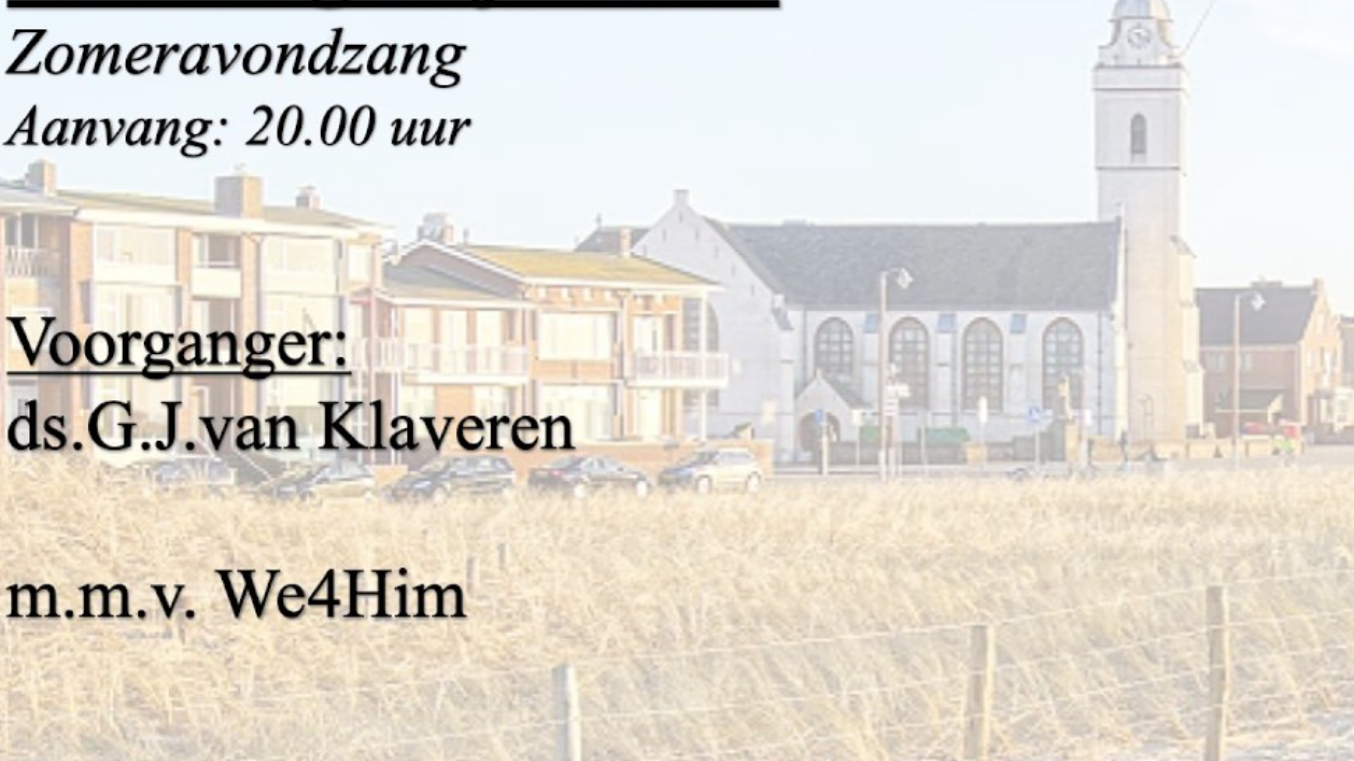 Zomeravondzang - 15 juli 2026
