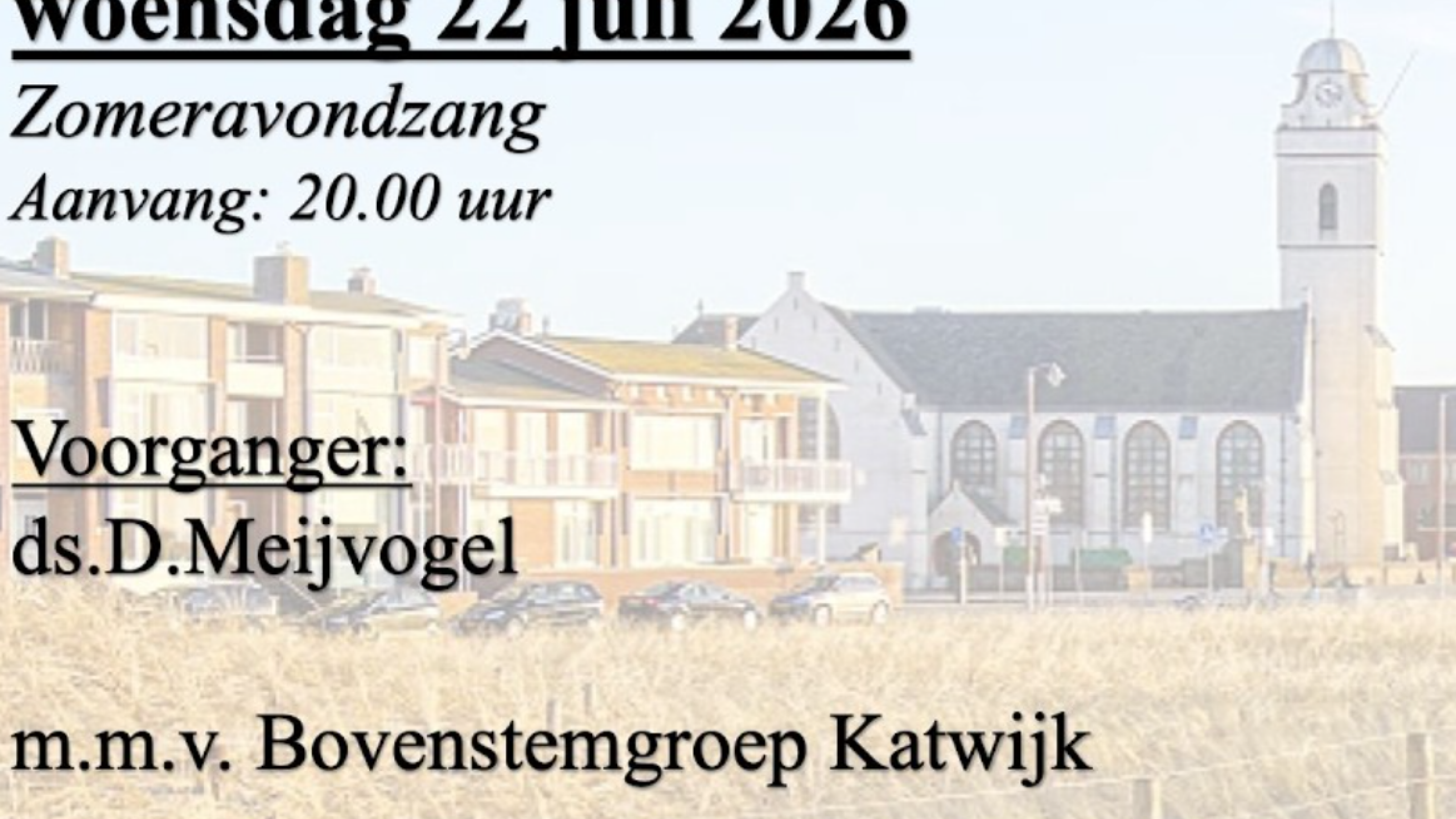Zomeravondzang - 22 juli 2026
