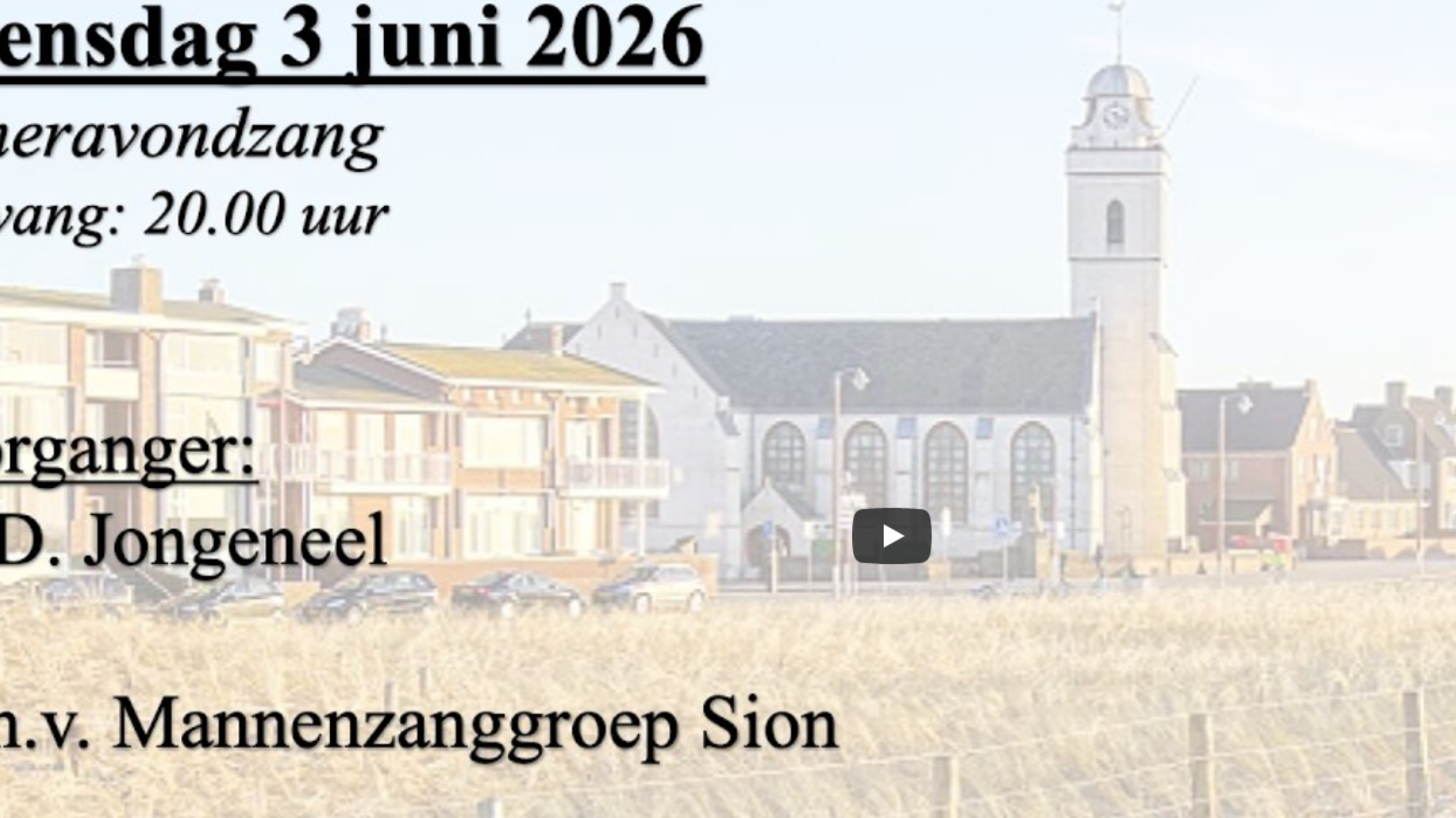 Zomeravondzang - 3 juni 2026