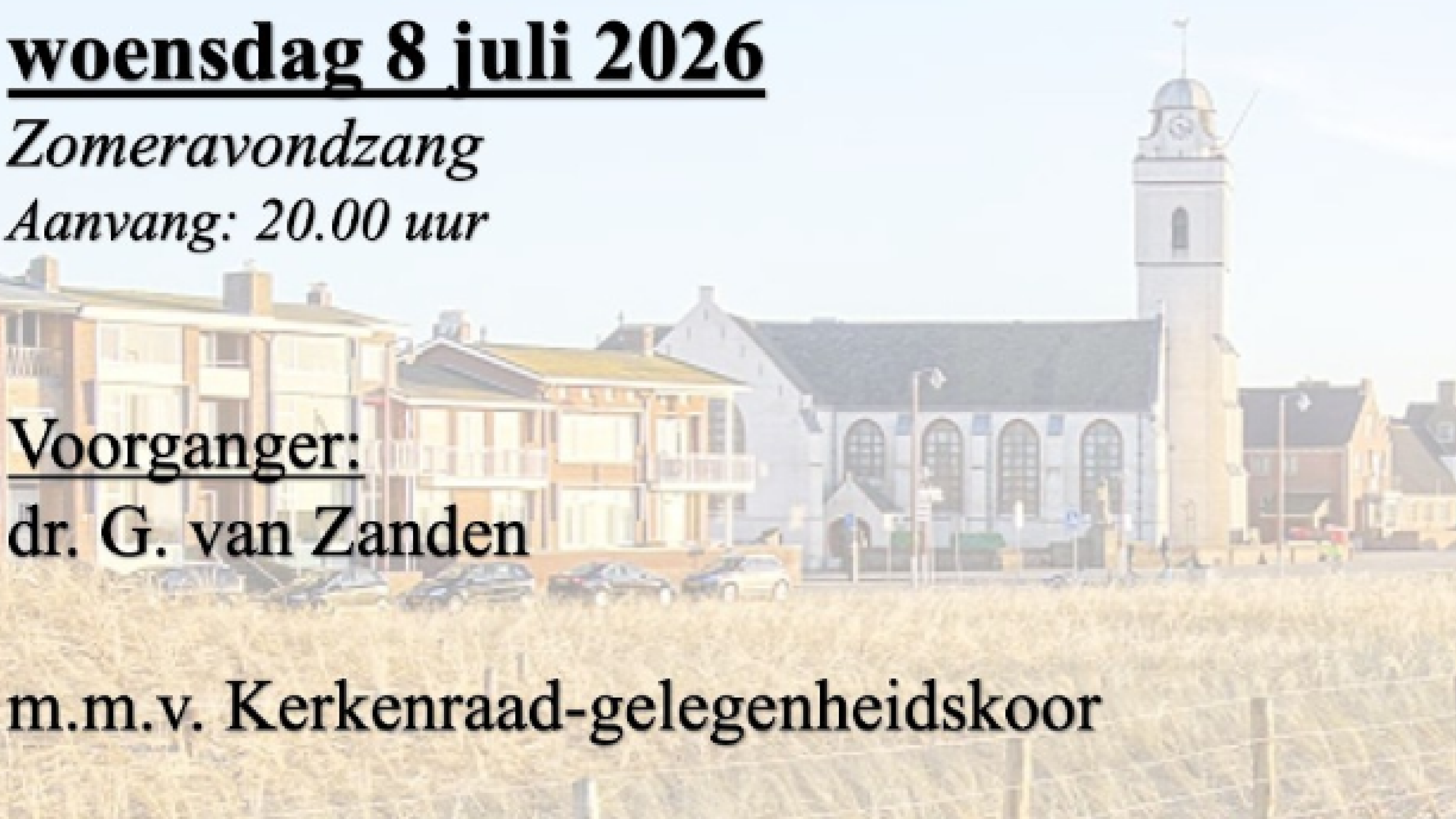 Zomeravondzang - 8 juli 2026