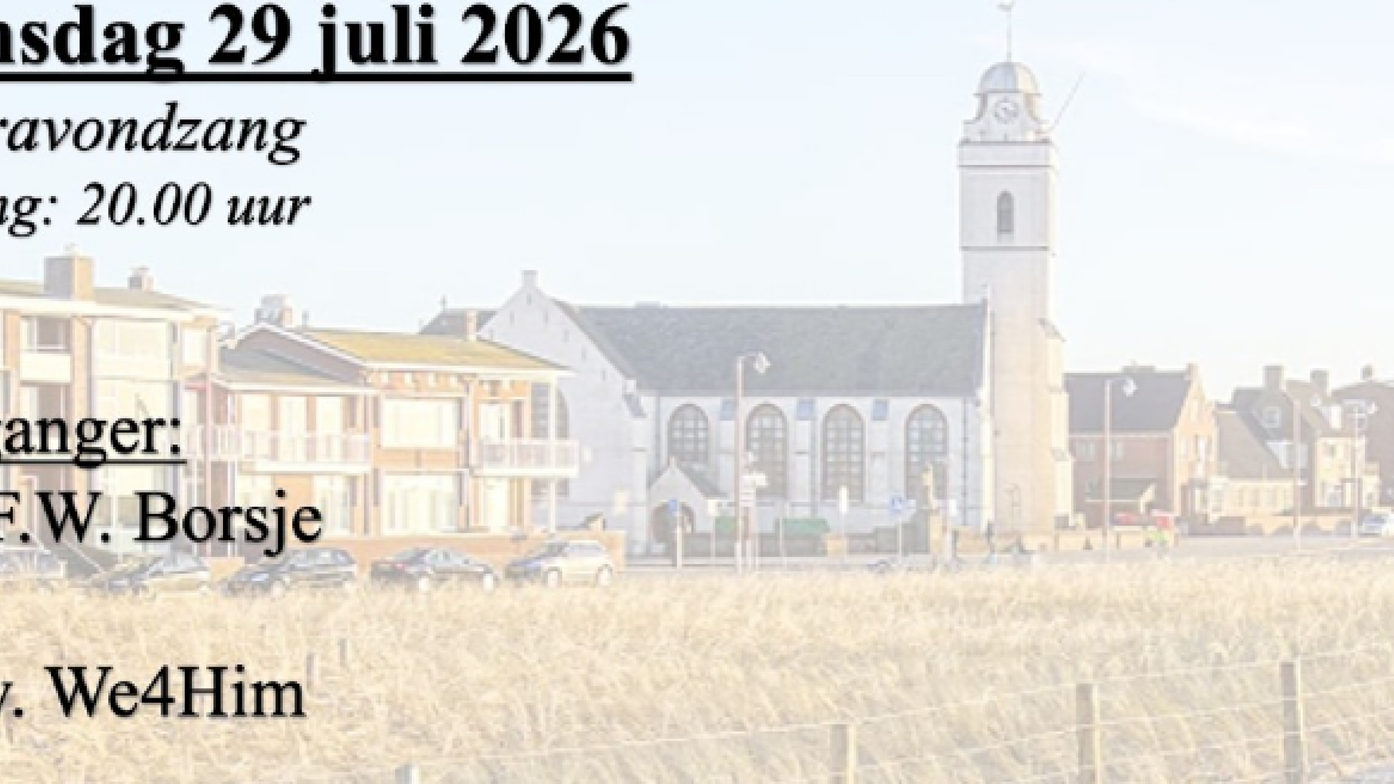 Zomeravondzang - 29 juli 2026