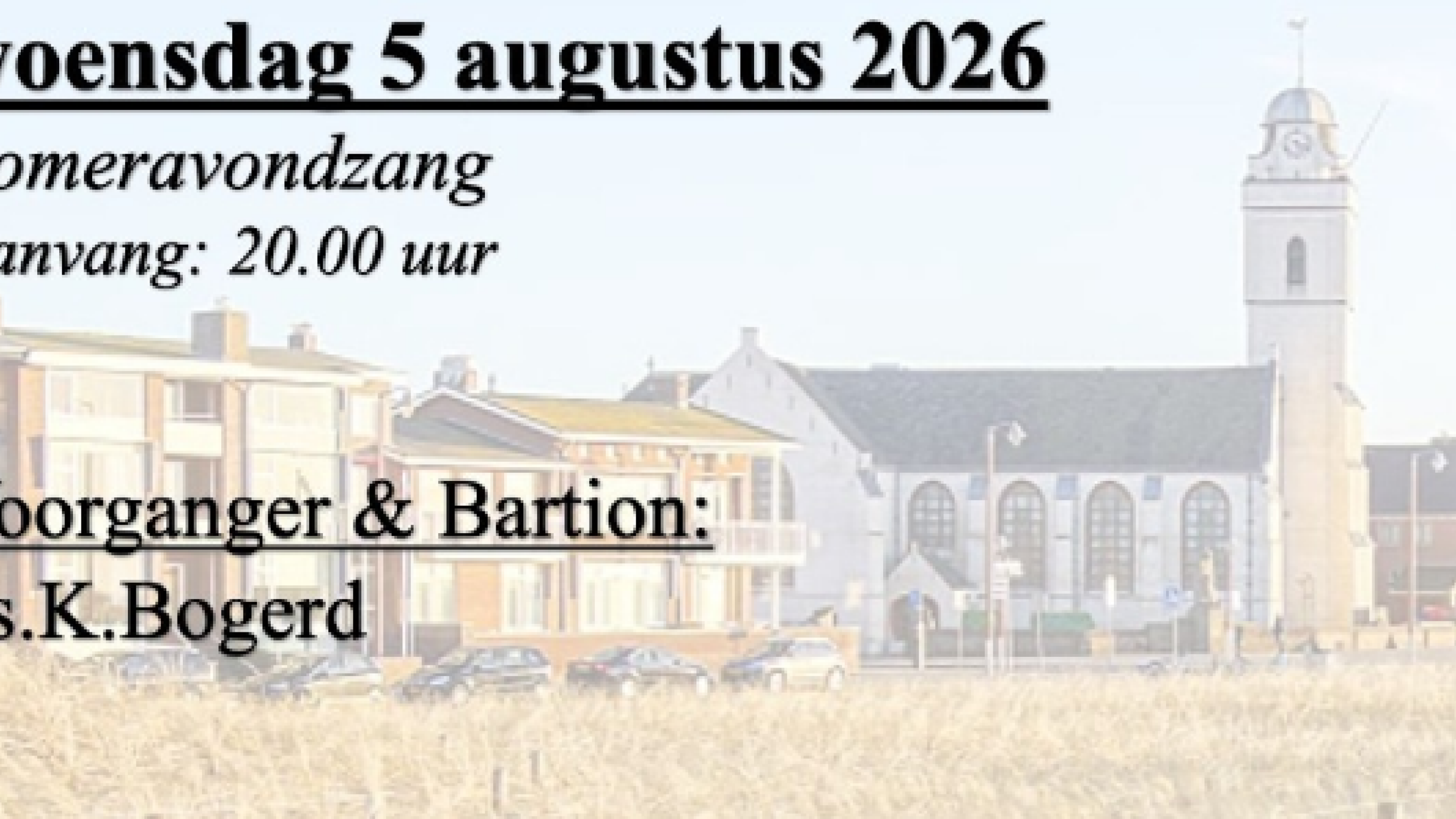Zomeravondzang  - 5 augustus 2026
