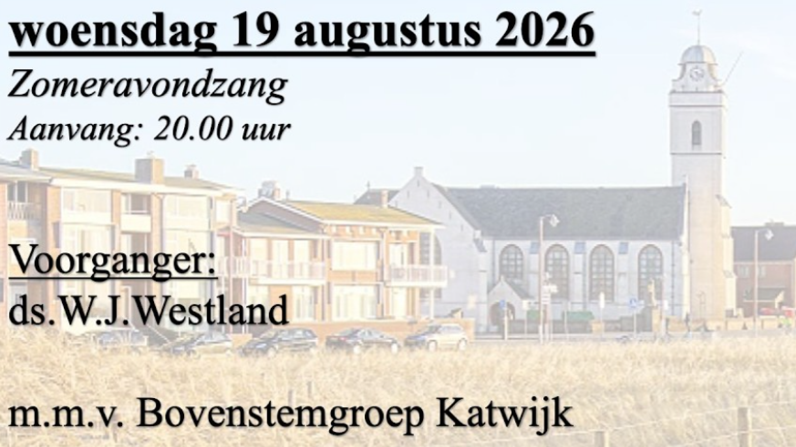 Zomeravondzang - 19 augustus 2026