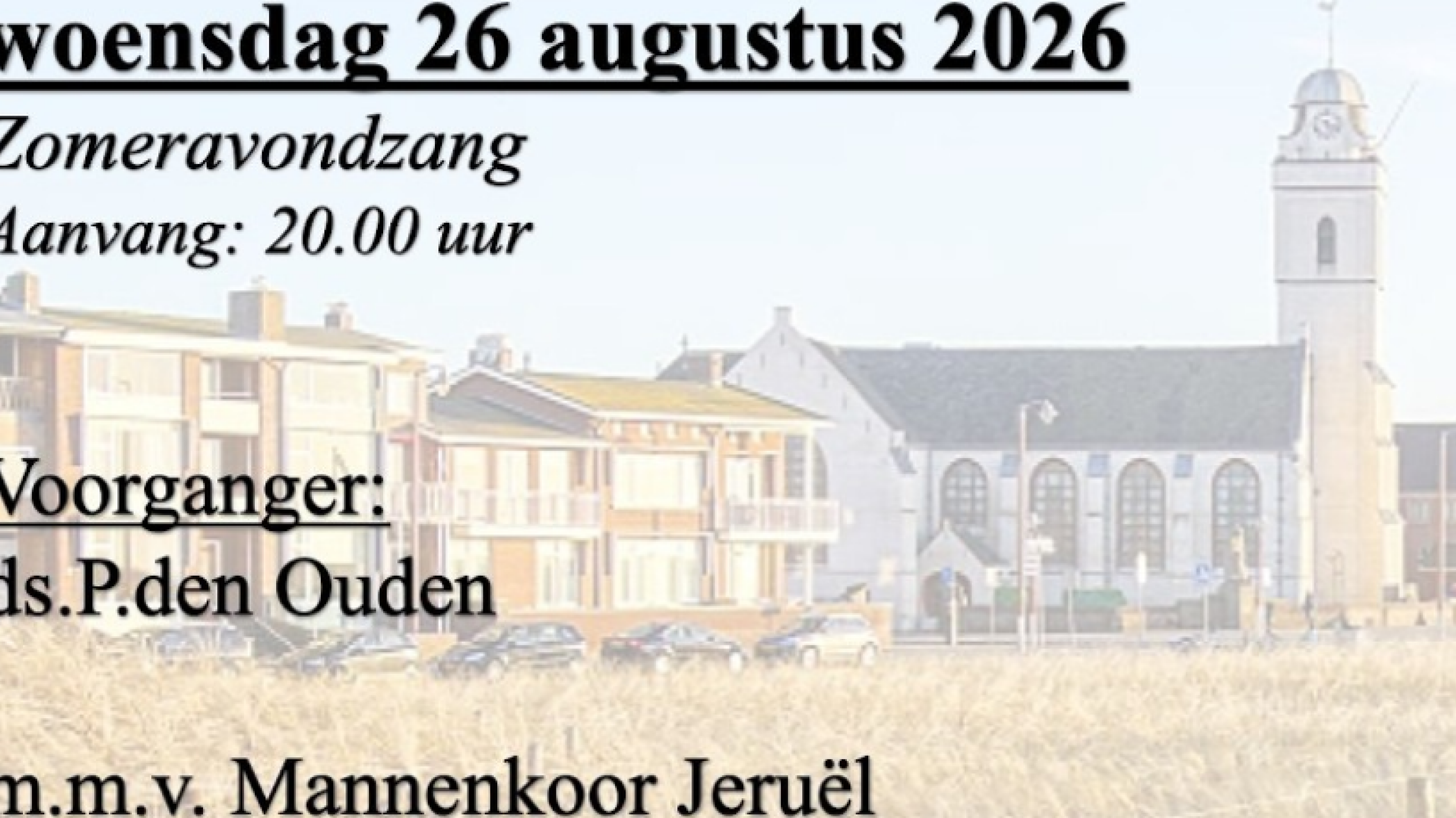 Zomeravondzang - 26 augustus 2026