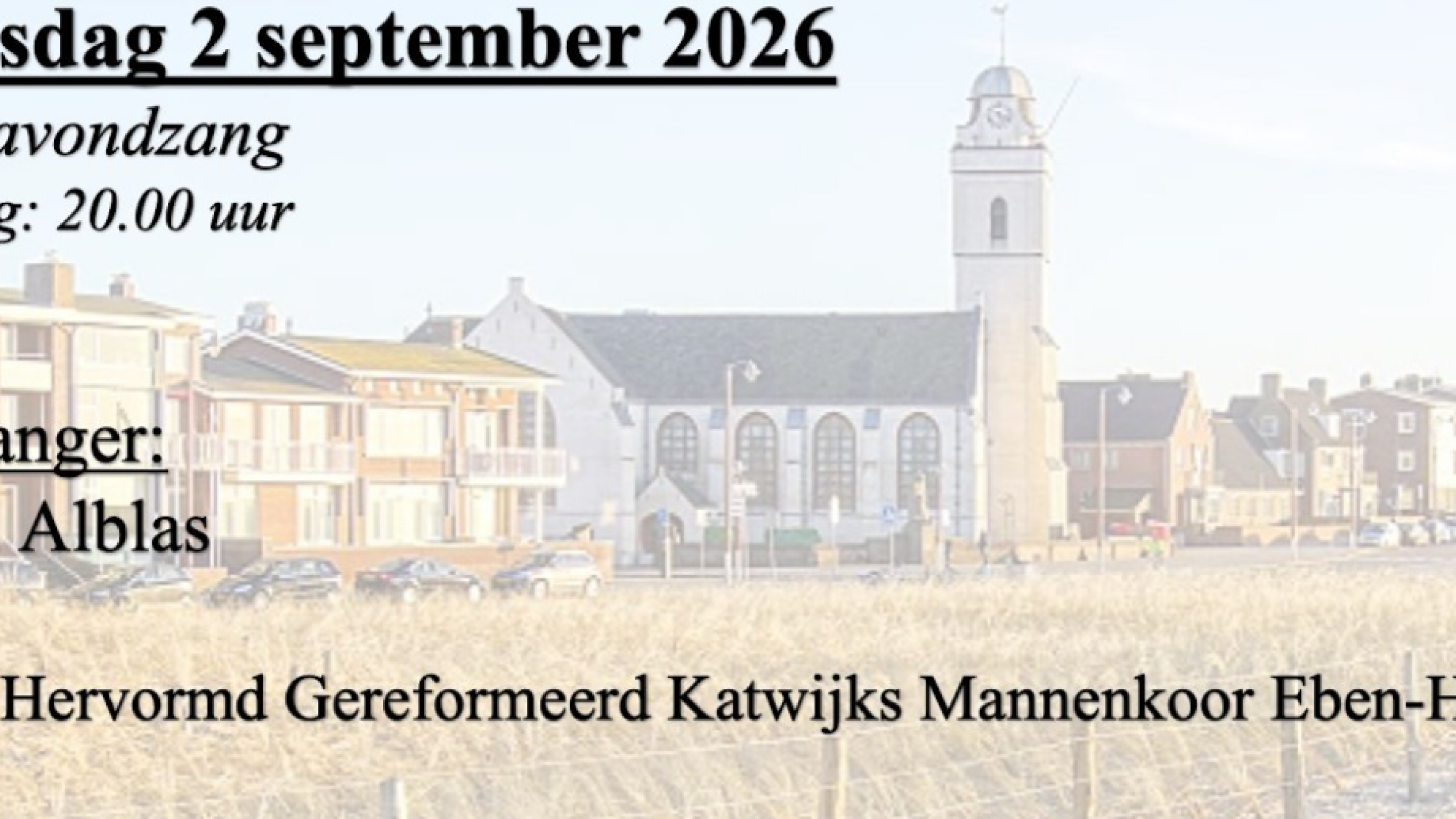 Zomeravondzang - 2 september 2026